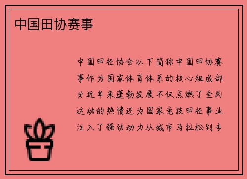 中国田协赛事